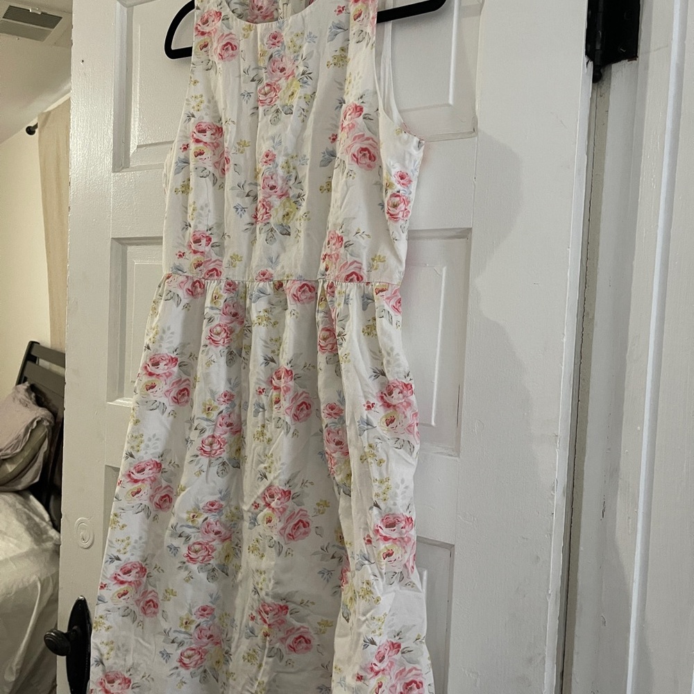 Cath Kidston Rare Floral Print Sleeveless Dress US 10/ UK 14